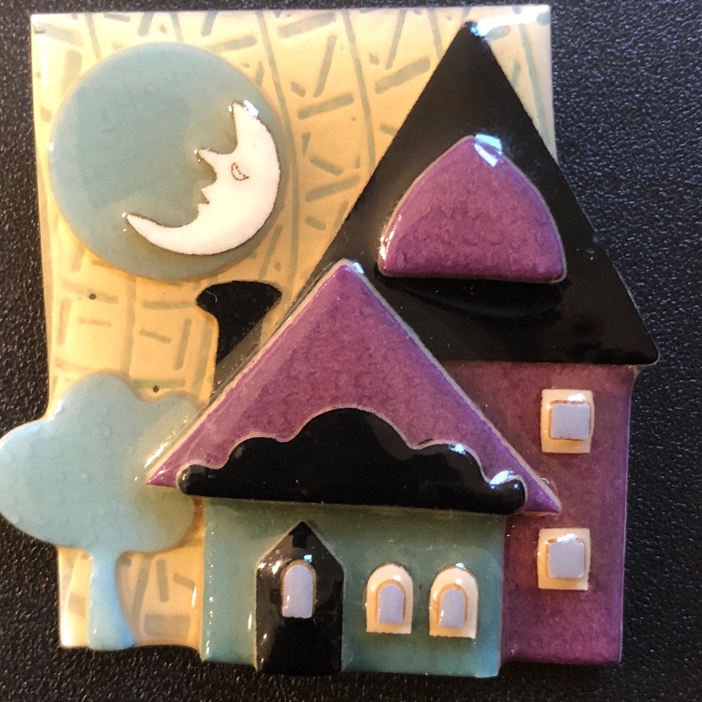 Purple and Blue House Lucinda Pin